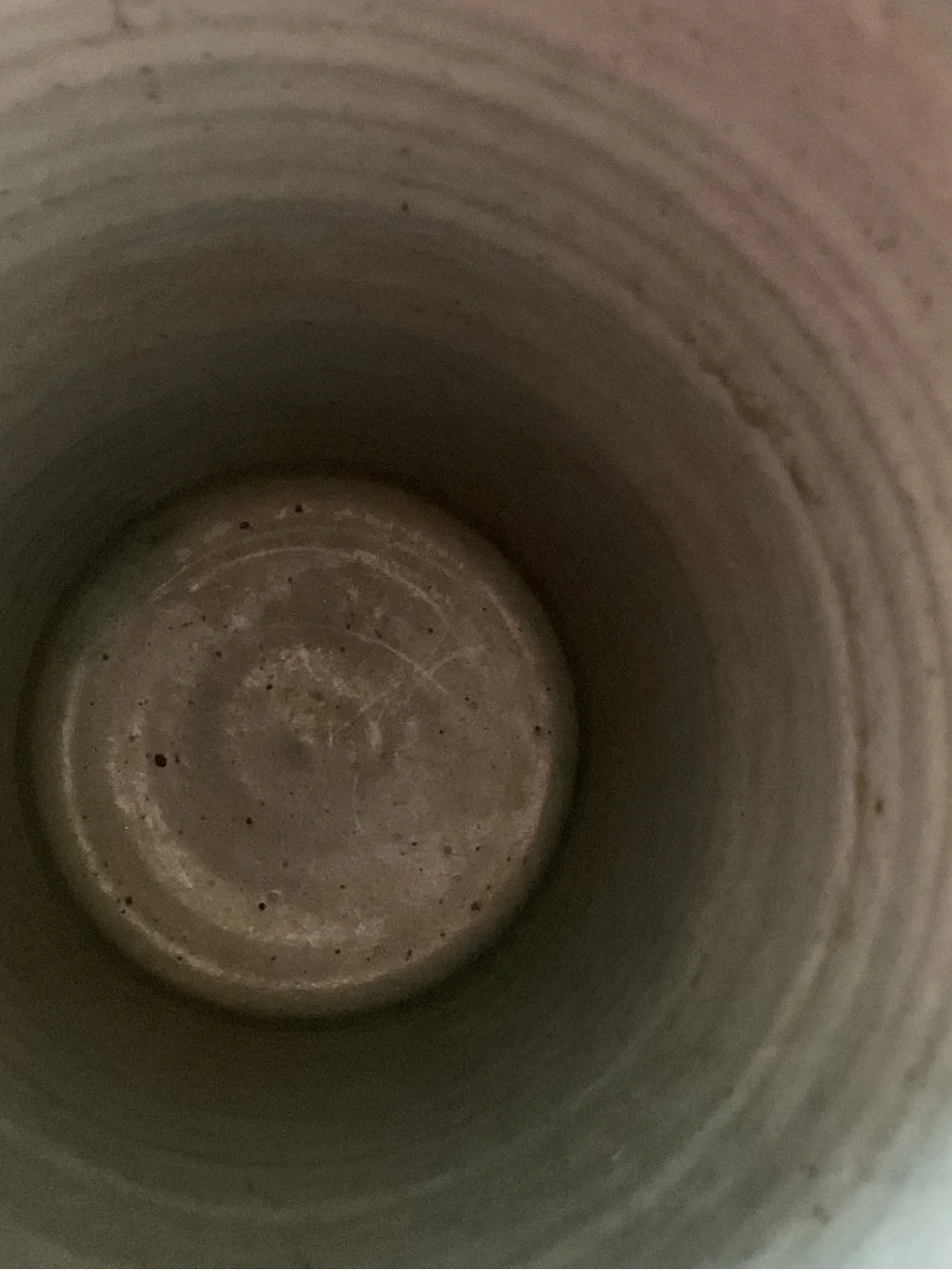 Textured Blue and Brown Decorative Ceramic Vase, made in Cameroon
